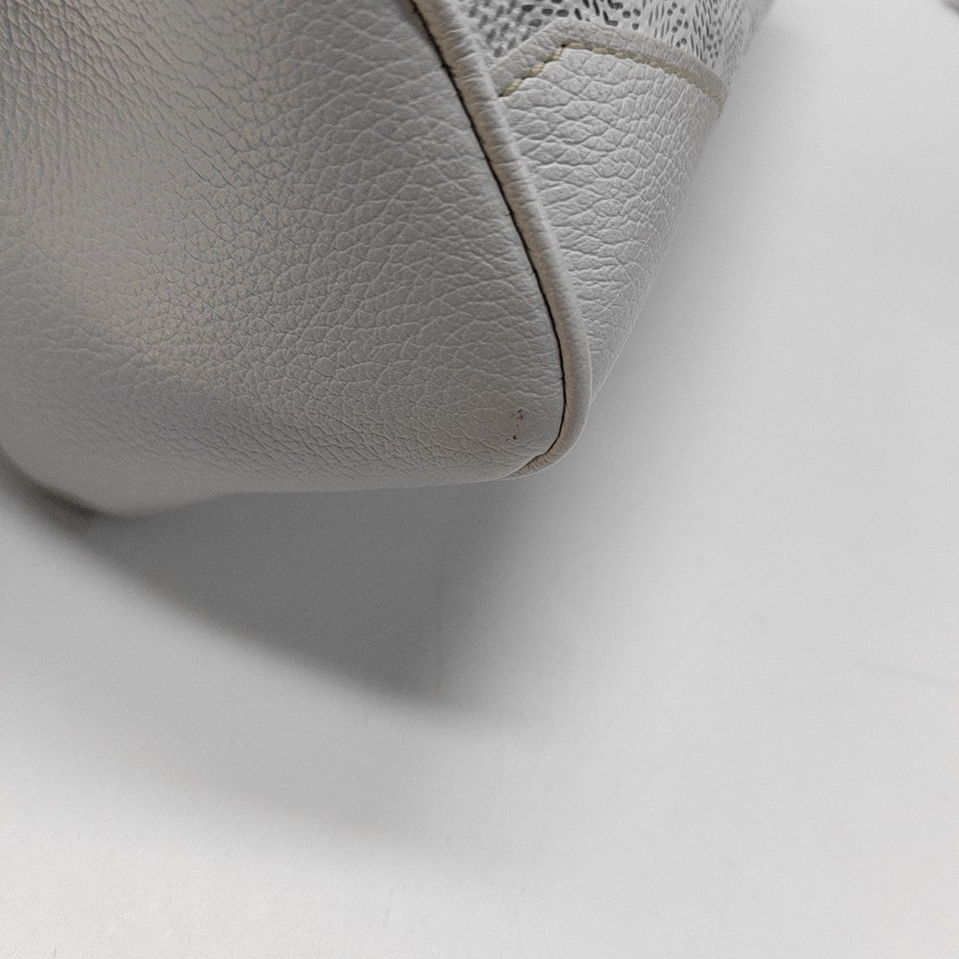 Authenticated pre-owned  Saïgon Mini Coated Canvas White - Shoulder Bag at Looply