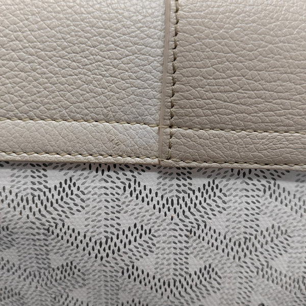 Authenticated pre-owned  Saïgon Mini Coated Canvas White - Shoulder Bag at Looply