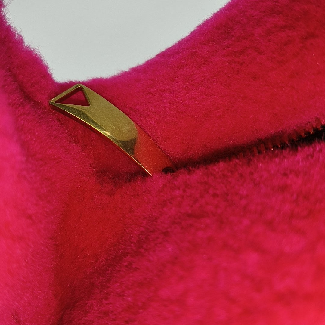 Authenticated pre-owned  Jodie Mini Sheepskin Red - Top Handle Bag at Looply