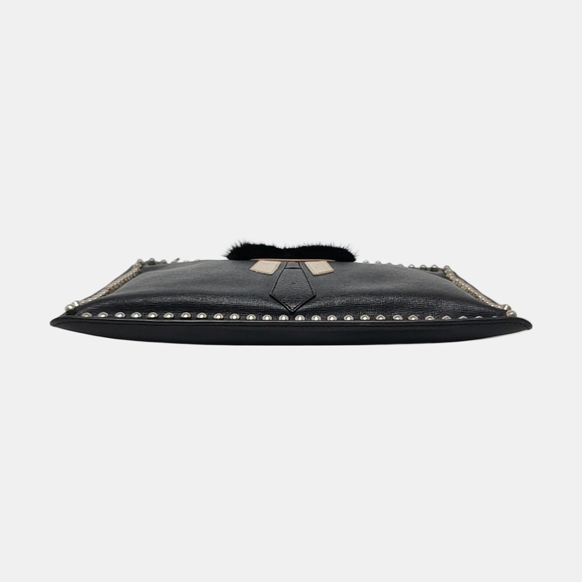 Authenticated pre-owned  Karlito Calfskin Black - Clutch at Looply