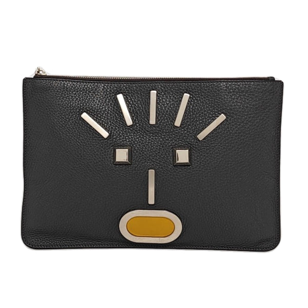 Authenticated pre-owned  Monster Calfskin Black - Clutch at Looply