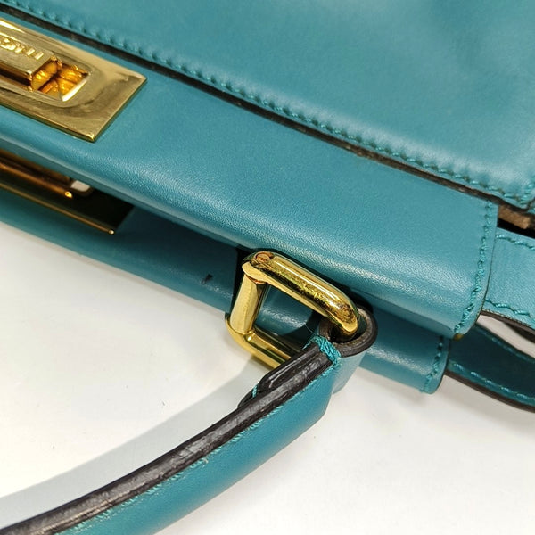 Authenticated pre-owned  Peekaboo Medium Calfskin Green - Top Handle Bag at Looply