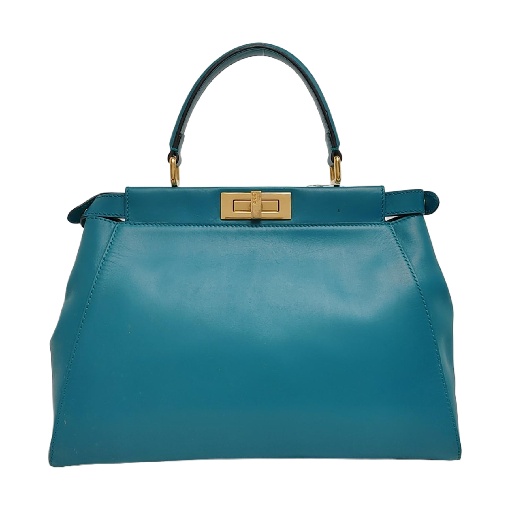 Authenticated pre-owned  Peekaboo Medium Calfskin Green - Top Handle Bag at Looply