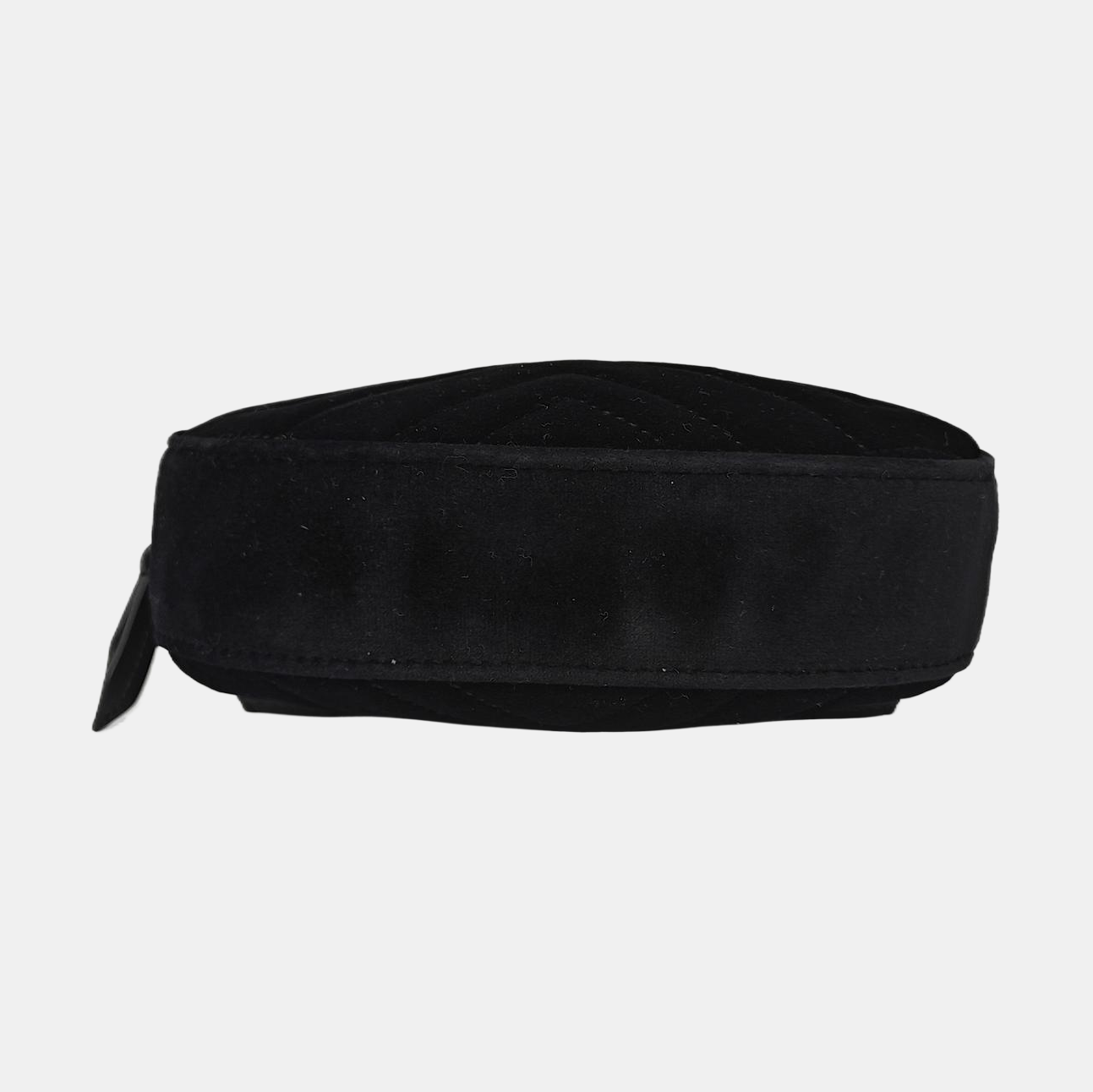 Authenticated pre-owned  GG Marmont Quilted Velvet Black - Belt Bag at Looply