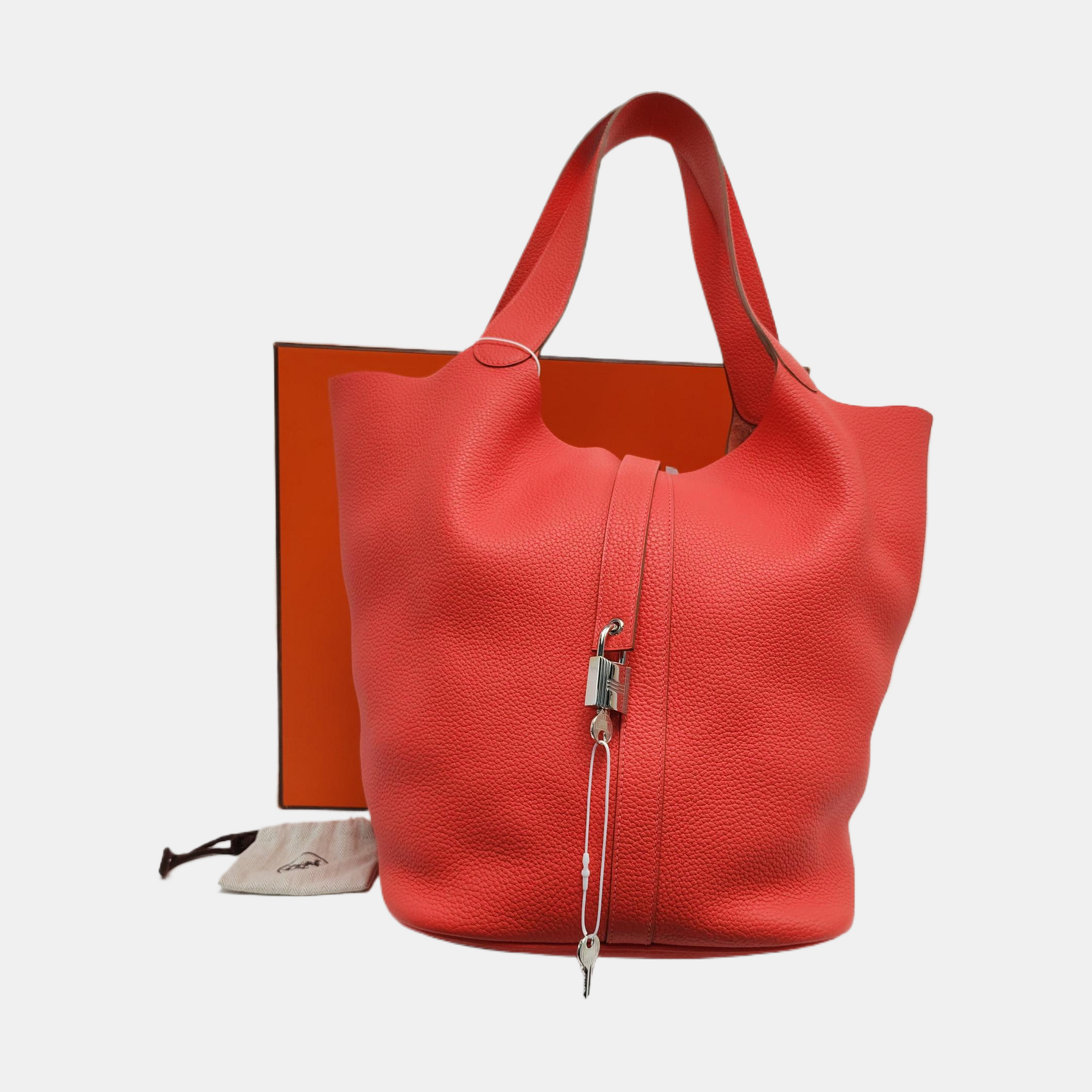 Authenticated pre-owned  Picotin 31 Clemence Pink - Top Handle Bag at Looply