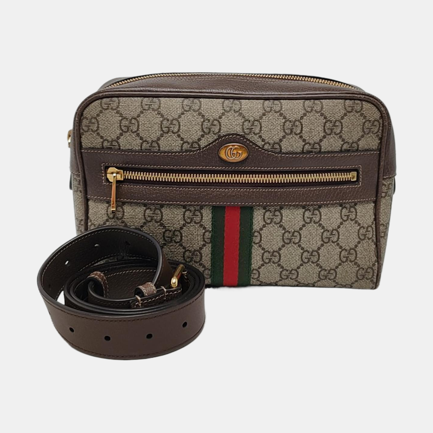 Authenticated pre-owned  Ophidia Monogram Coated Canvas Beige - Belt Bag at Looply