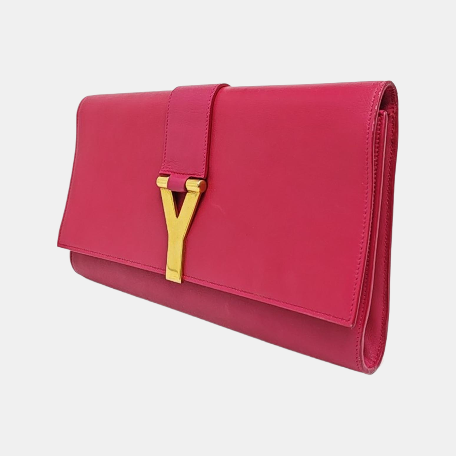 Authenticated pre-owned  Chyc Y Ligne Calfskin Pink - Clutch at Looply
