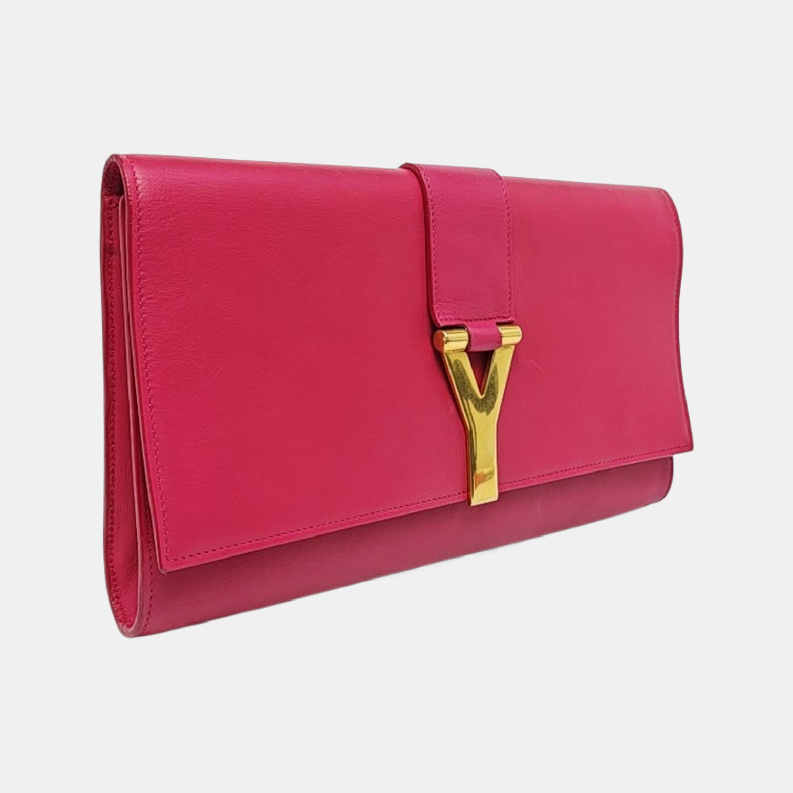 Authenticated pre-owned  Chyc Y Ligne Calfskin Pink - Clutch at Looply