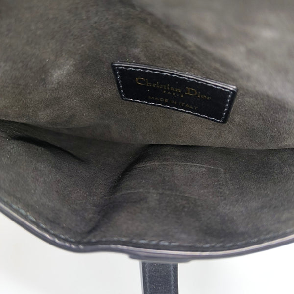 Authenticated pre-owned  Saddle Calfskin Black - Belt Bag at Looply