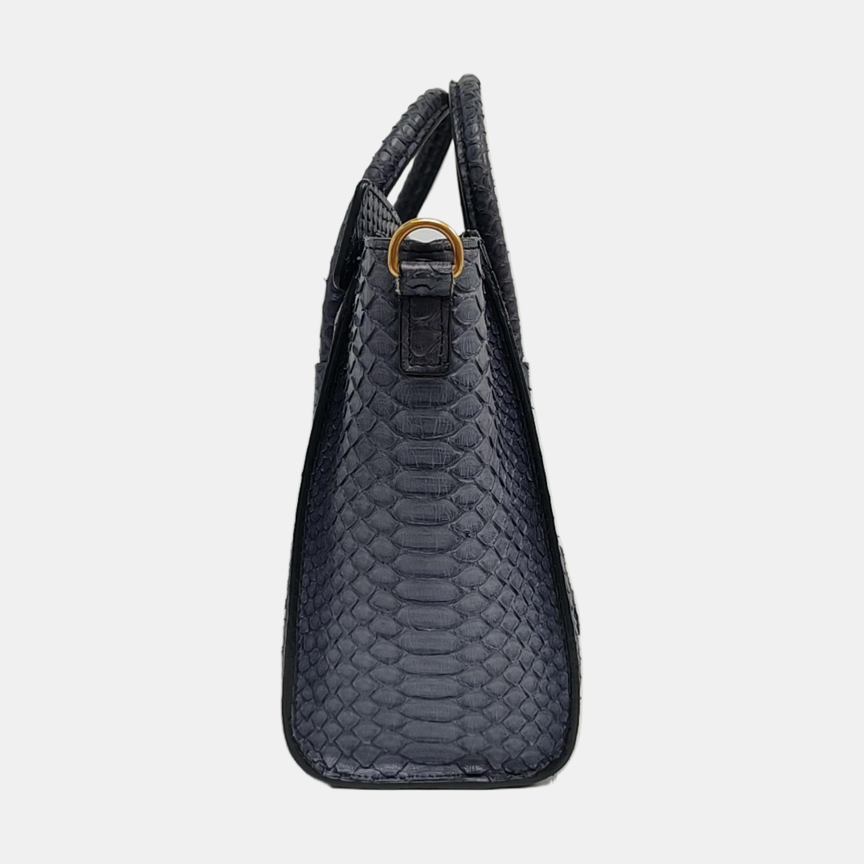 Authenticated pre-owned  Luggage Small Python Blue - Shoulder Bag at Looply