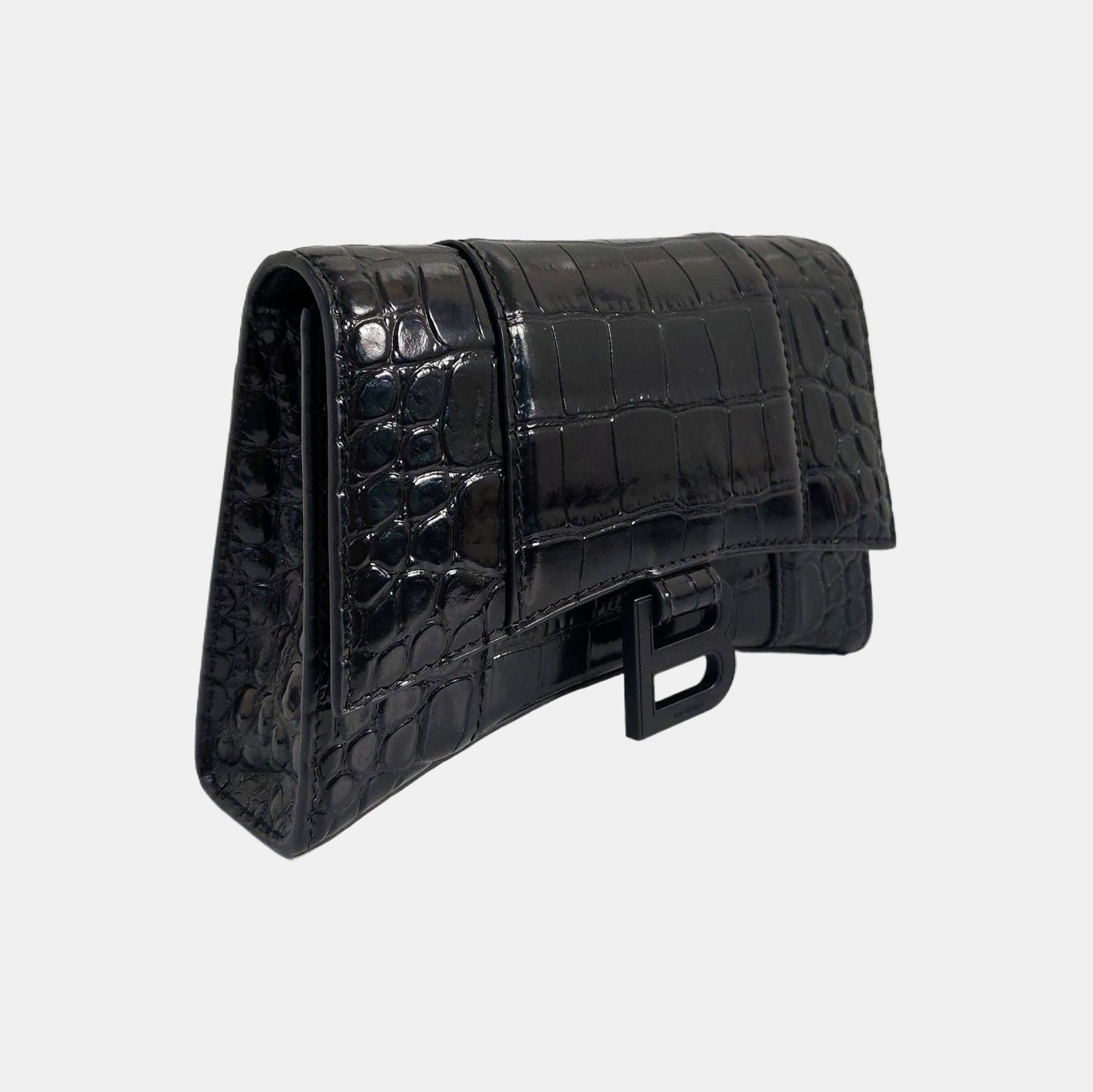 Authenticated pre-owned  Hourglass Extra Small Calfskin Black - Belt Bag at Looply