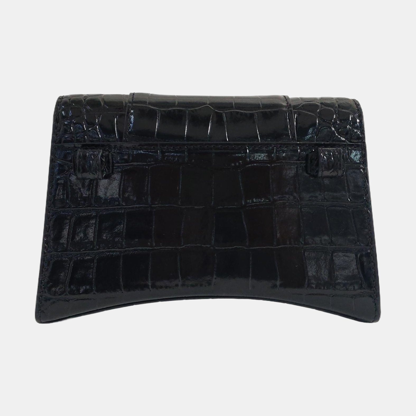 Authenticated pre-owned  Hourglass Extra Small Calfskin Black - Belt Bag at Looply