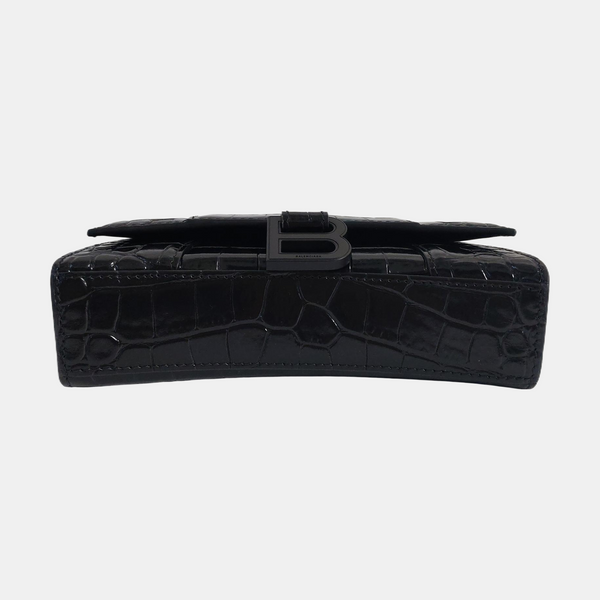 Authenticated pre-owned  Hourglass Extra Small Calfskin Black - Belt Bag at Looply