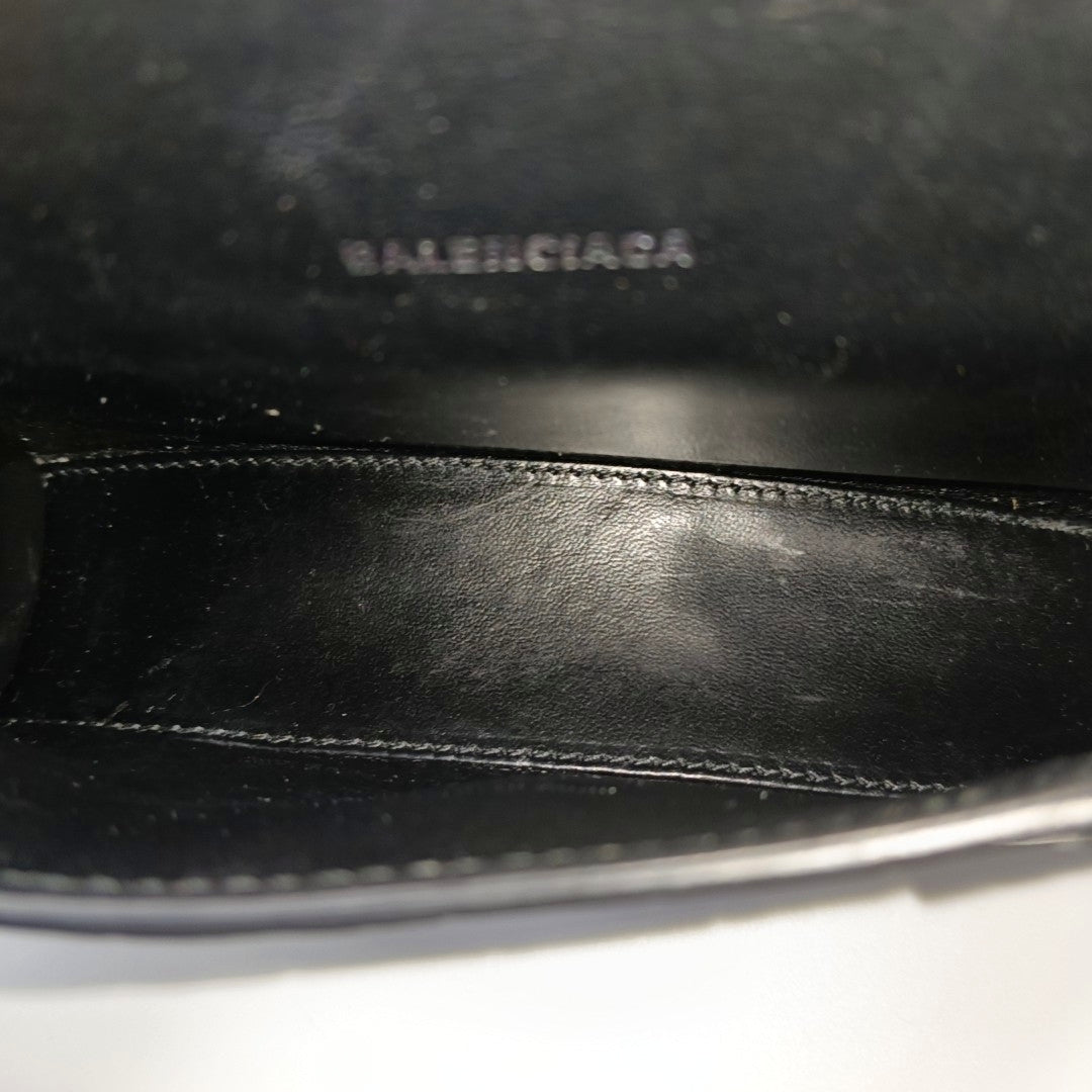Authenticated pre-owned  Hourglass Extra Small Calfskin Black - Belt Bag at Looply