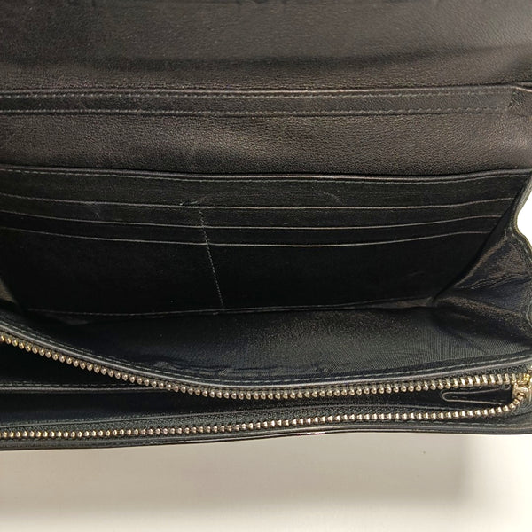 Authenticated pre-owned  Miss Dior Quilted Damier Patent Leather Black - Top Handle Bag at Looply