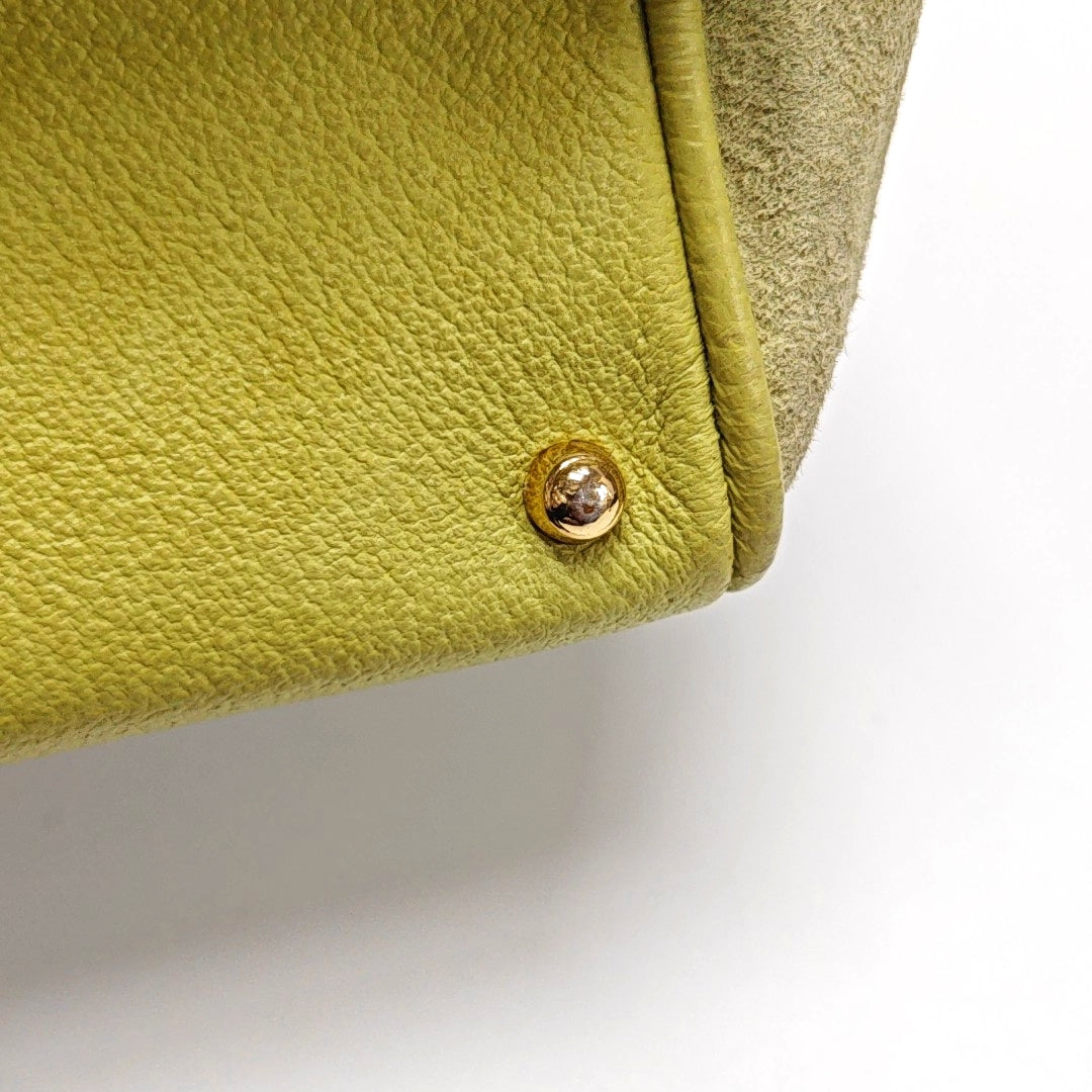 Authenticated pre-owned  Bamboo 1947 Suede Green - Shoulder Bag at Looply