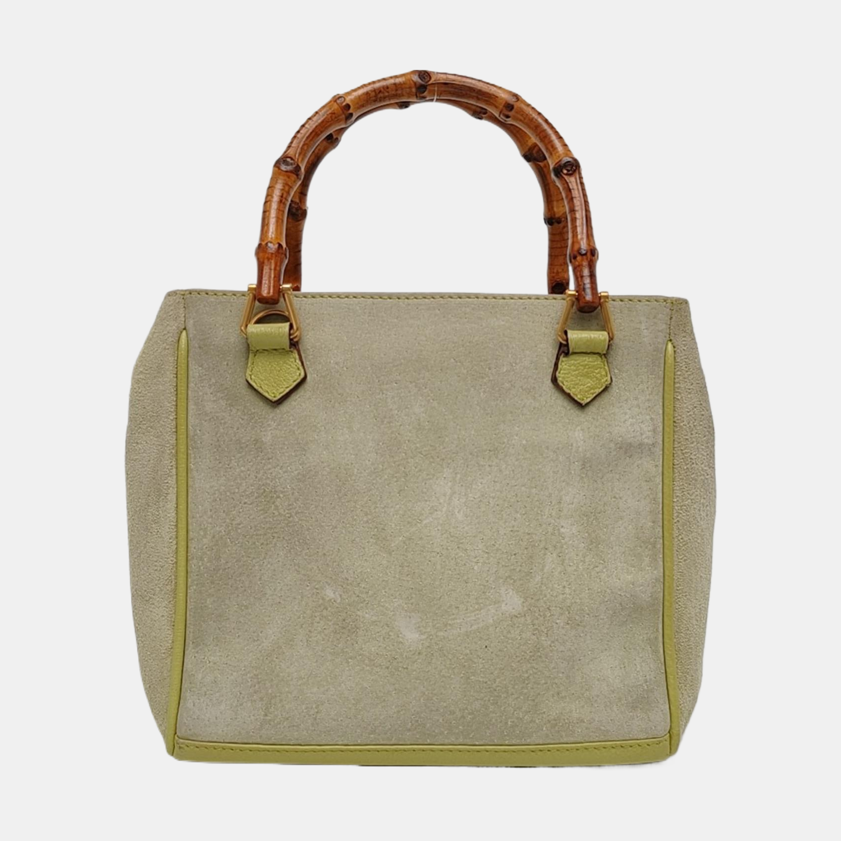 Authenticated pre-owned  Bamboo 1947 Suede Green - Shoulder Bag at Looply