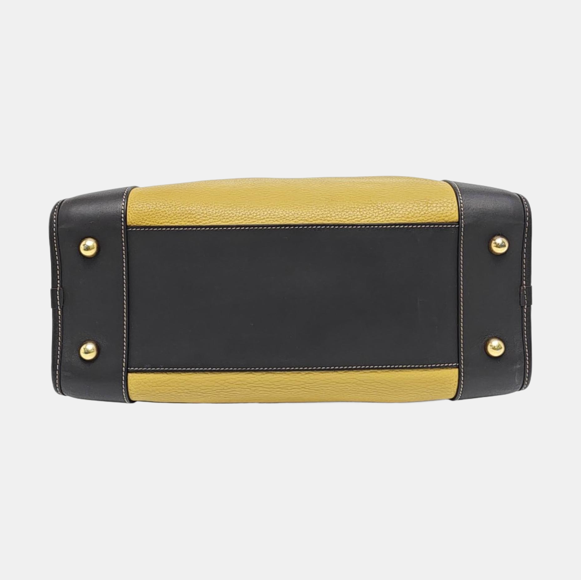 Authenticated pre-owned  Amazona Calfskin Yellow - Top Handle Bag at Looply