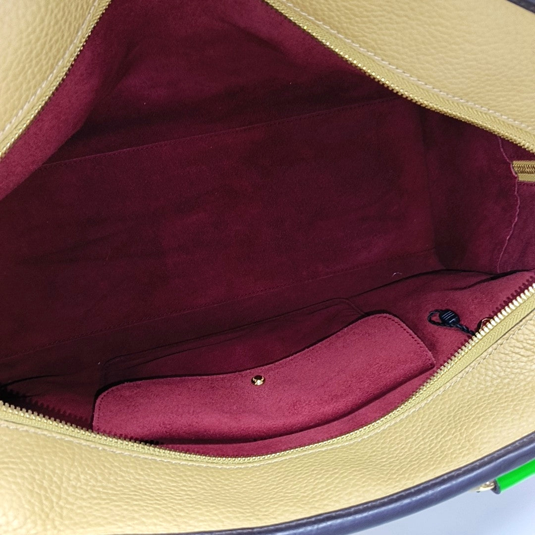 Authenticated pre-owned  Amazona Calfskin Yellow - Top Handle Bag at Looply