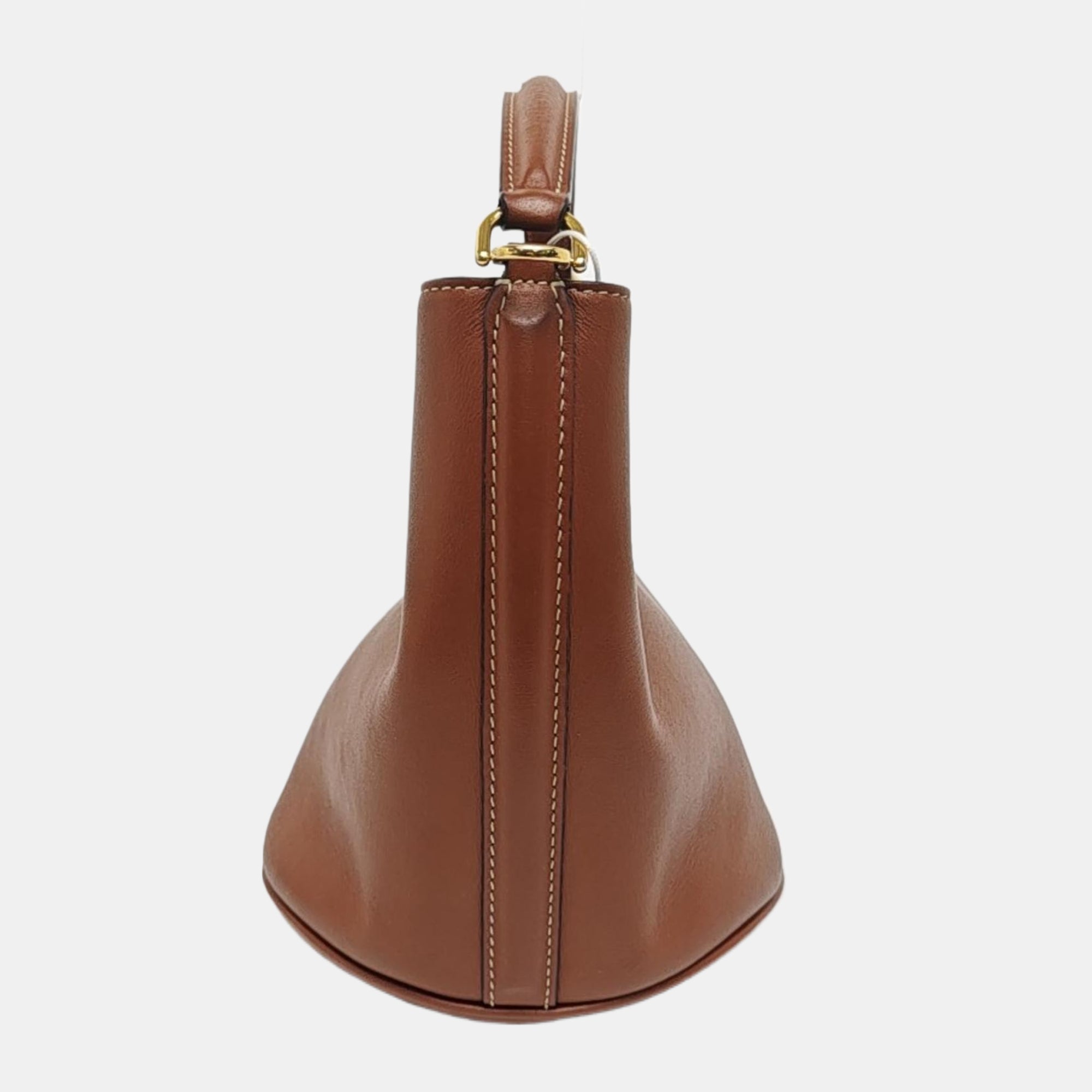 Authenticated pre-owned  Bucket 16 Calfskin Brown - Shoulder Bag at Looply