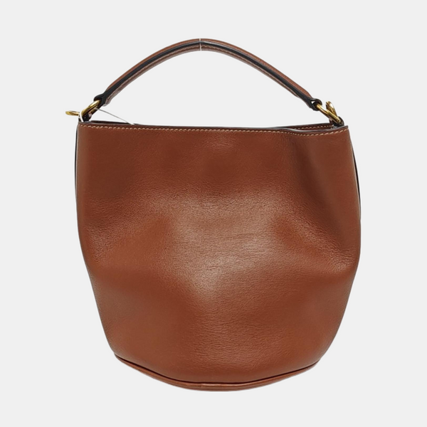 Authenticated pre-owned  Bucket 16 Calfskin Brown - Shoulder Bag at Looply