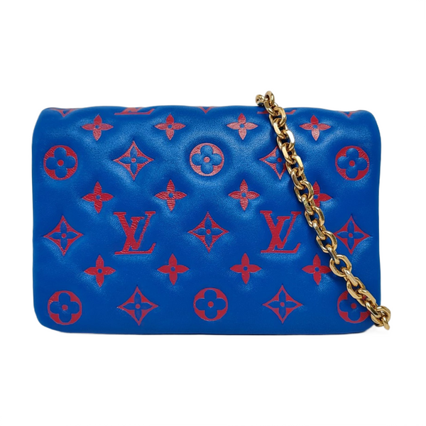 Authenticated pre-owned  Coussin Lambskin Blue - Shoulder Bag at Looply