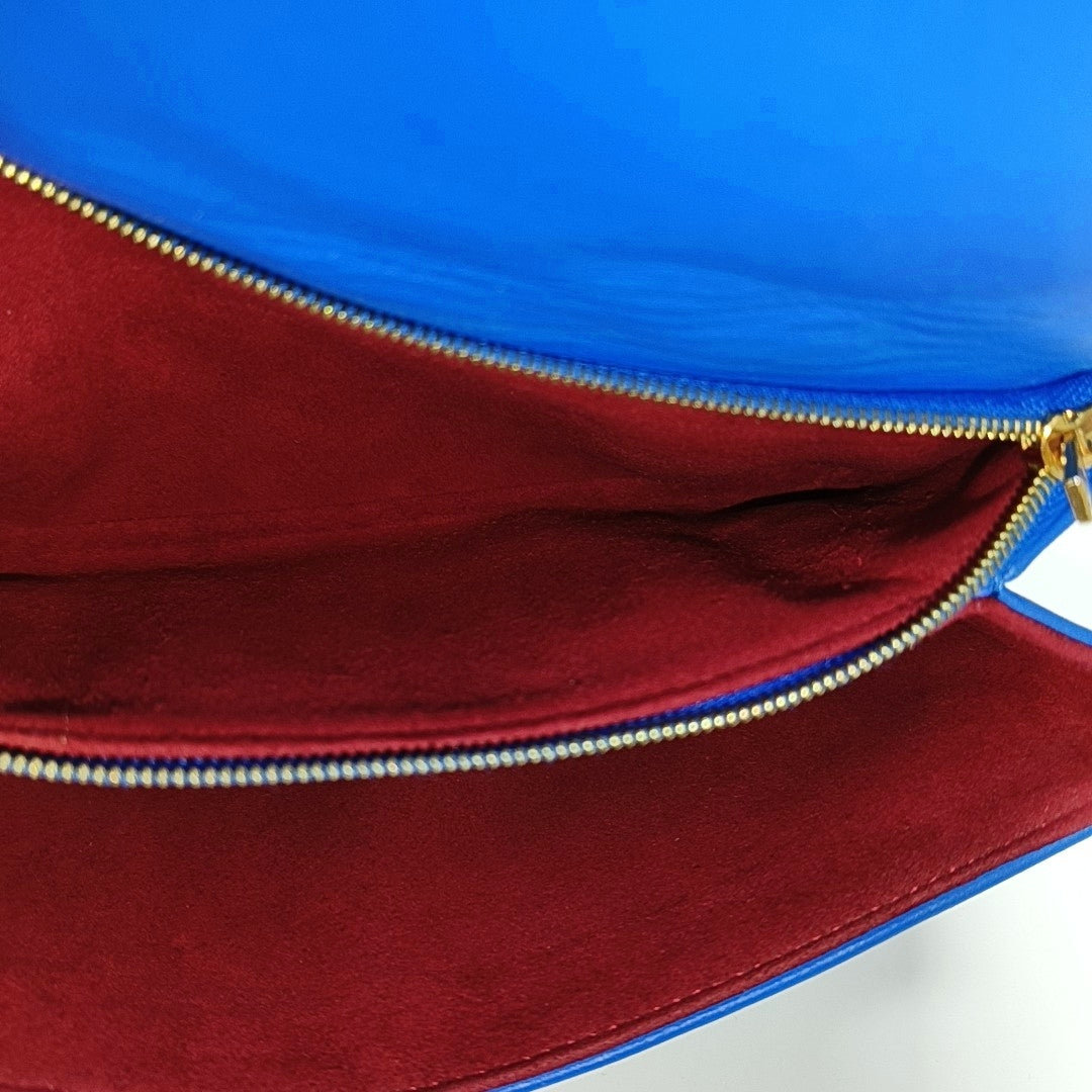 Authenticated pre-owned  Coussin Lambskin Blue - Shoulder Bag at Looply