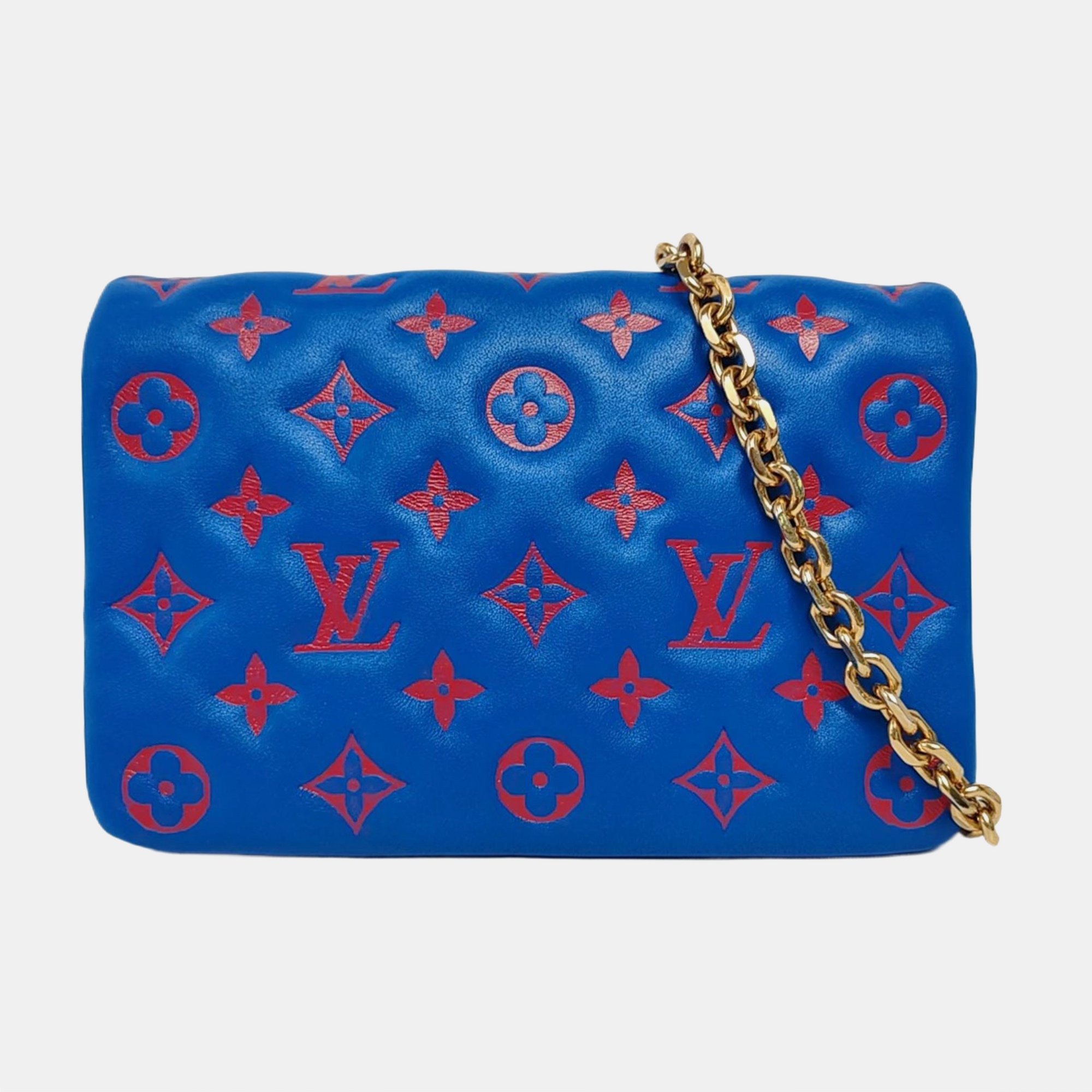Authenticated pre-owned  Coussin Lambskin Blue - Shoulder Bag at Looply