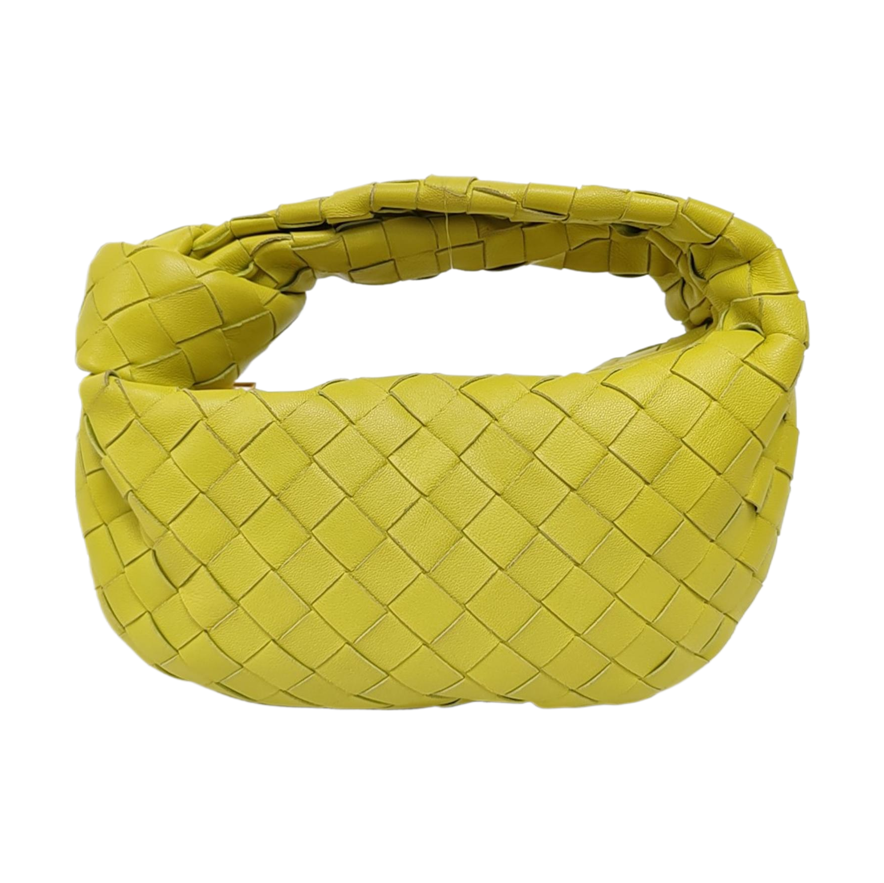 Authenticated pre-owned  Jodie Lambskin Yellow - Top Handle Bag at Looply