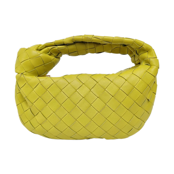 Authenticated pre-owned  Jodie Lambskin Yellow - Top Handle Bag at Looply