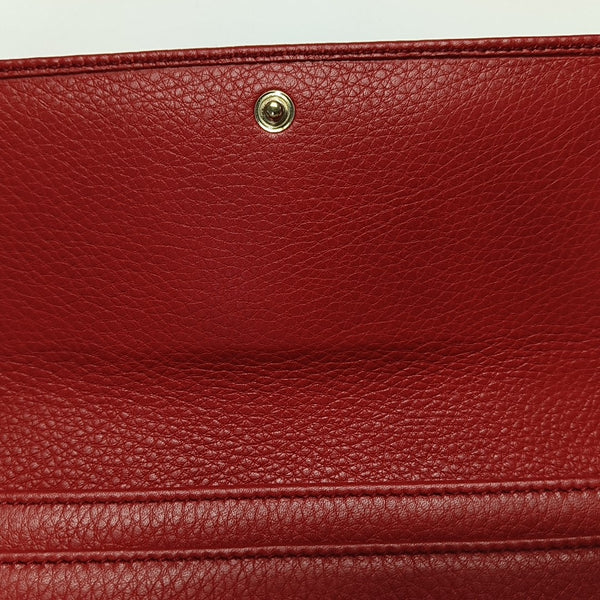 Authenticated pre-owned  Soho Calfskin Red Wallet - Wallet at Looply