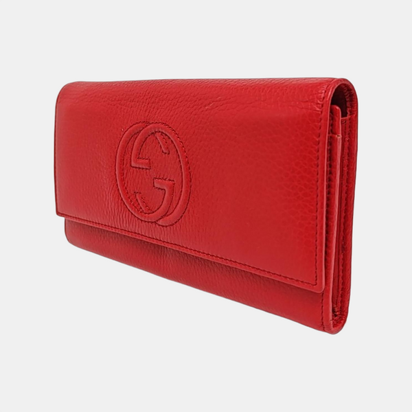 Authenticated pre-owned  Soho Calfskin Red Wallet - Wallet at Looply