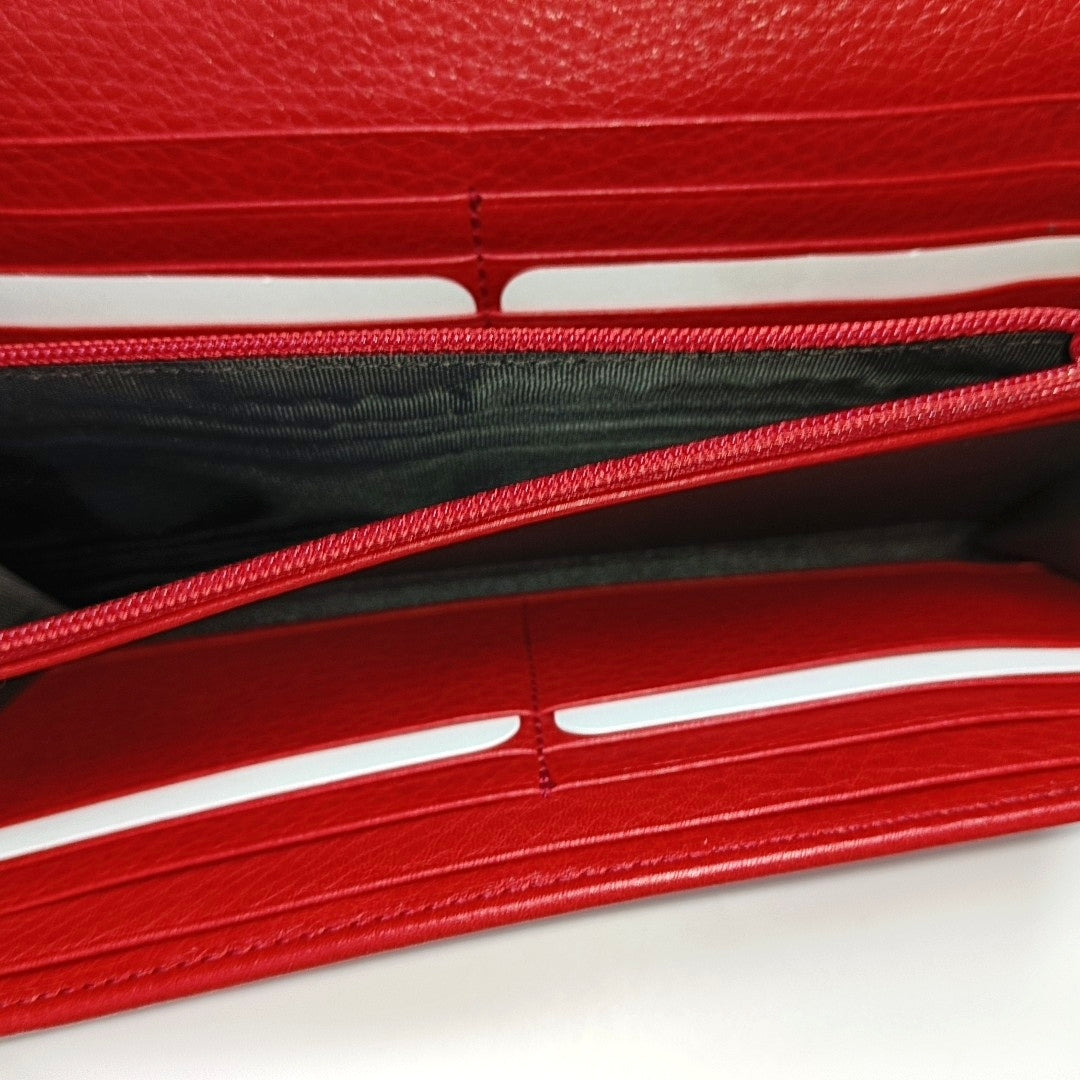 Authenticated pre-owned  Soho Calfskin Red Wallet - Wallet at Looply
