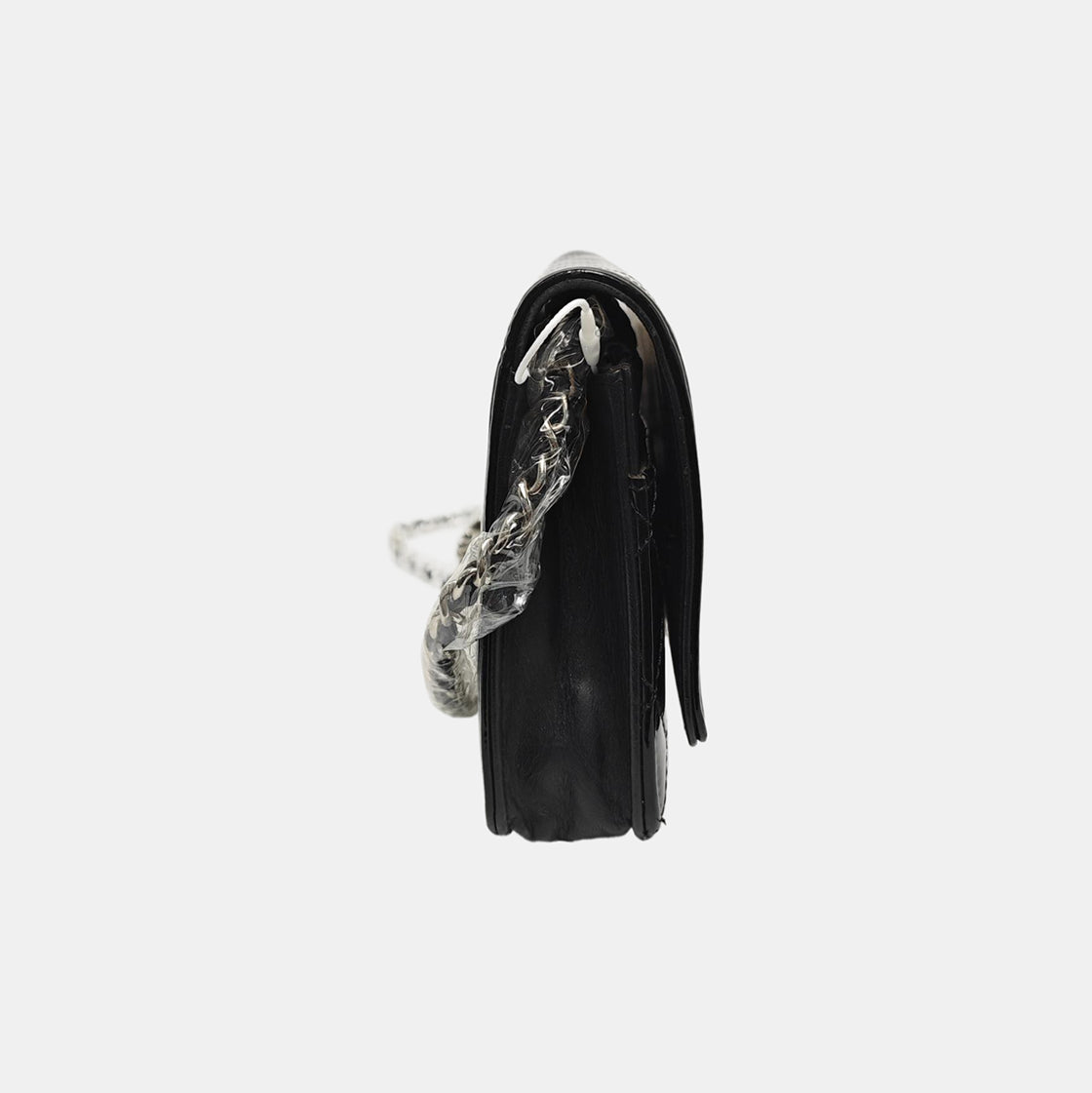 Authenticated pre-owned  Boy Chanel WOC Quilted Patent Leather Black - Shoulder Bag at Looply