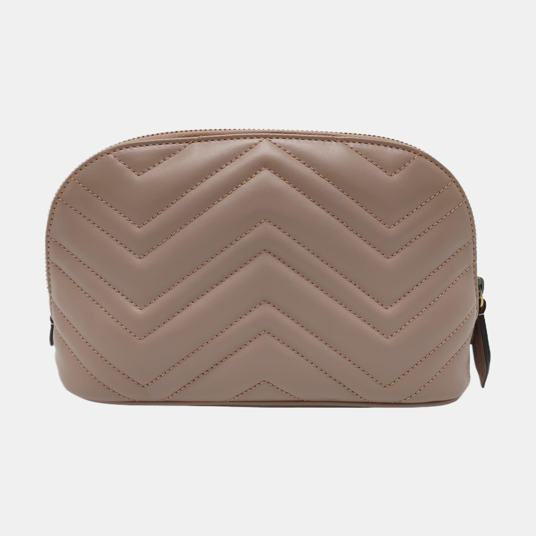Authenticated pre-owned  GG Marmont Quilted Calfskin Beige - Clutch at Looply