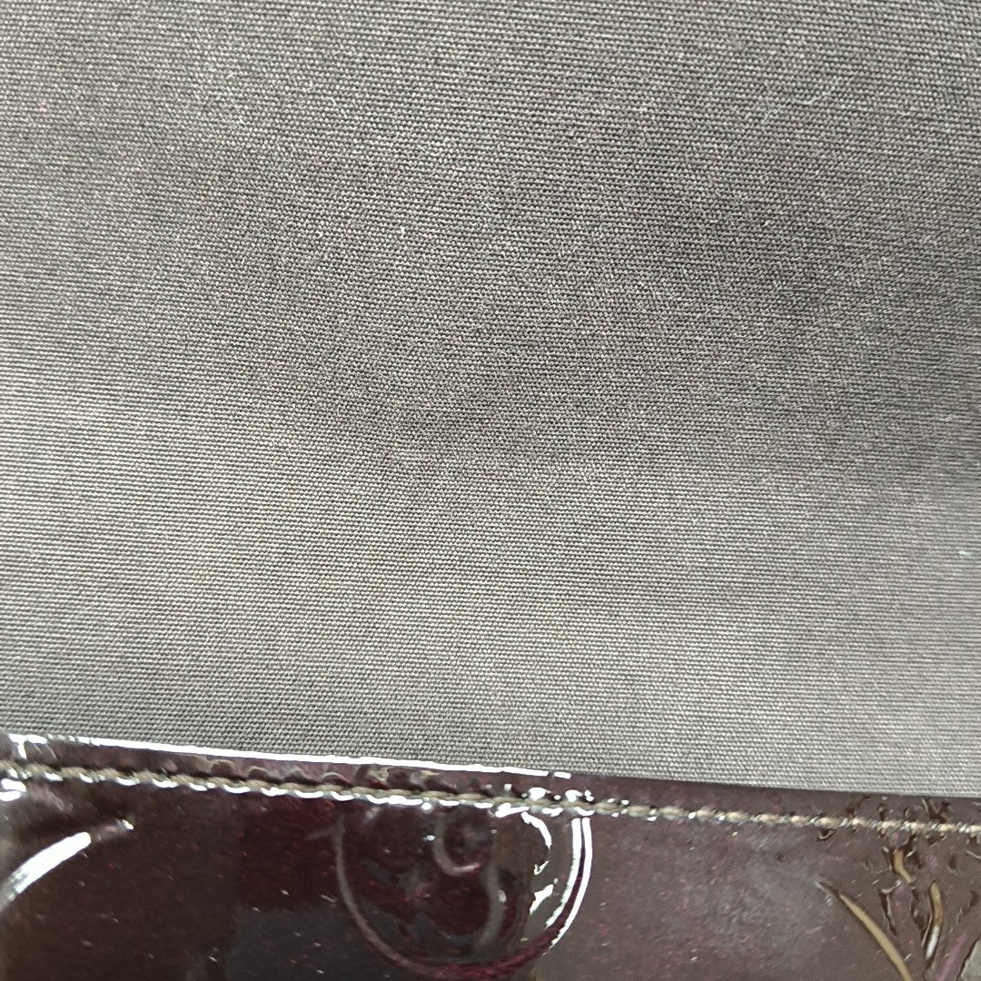 Authenticated pre-owned  Félicie Monogram Patent Leather Burgundy - Shoulder Bag at Looply