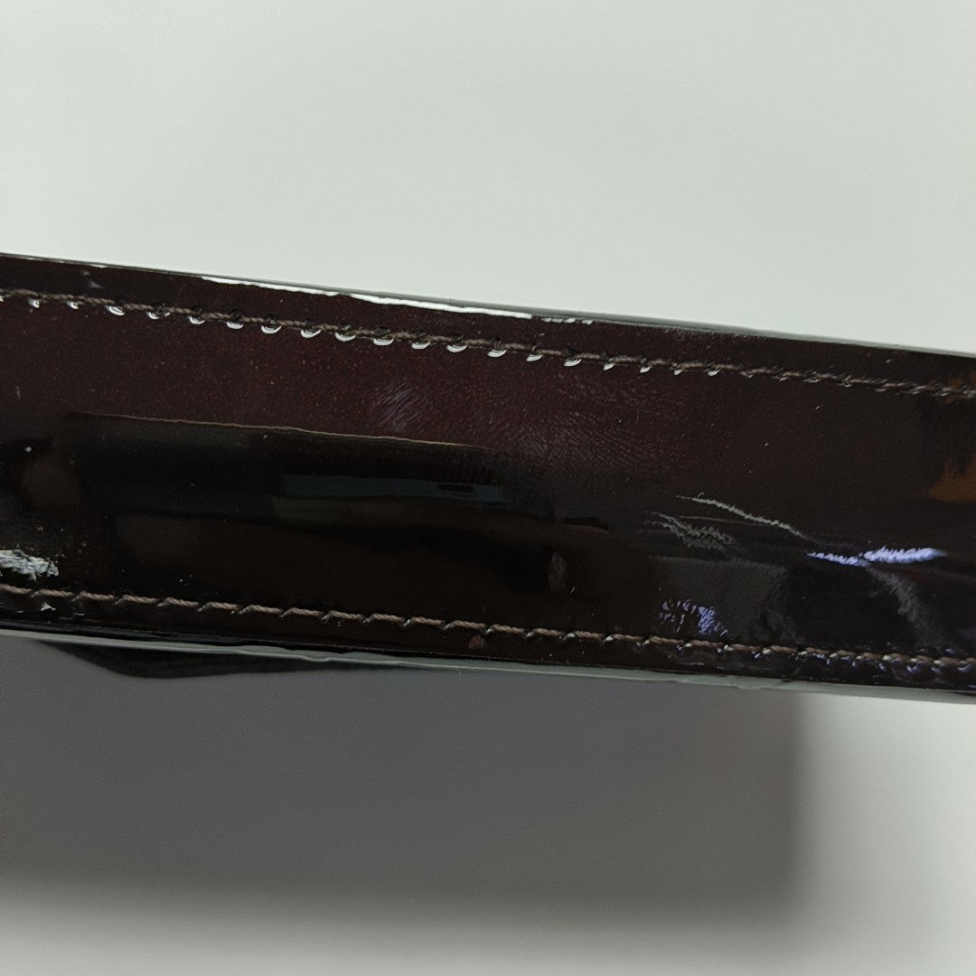 Authenticated pre-owned  Félicie Monogram Patent Leather Burgundy - Shoulder Bag at Looply