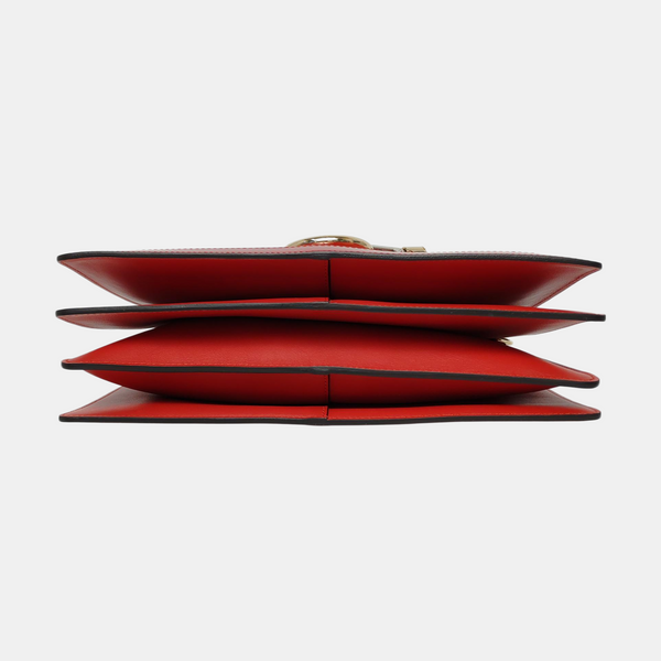 Authenticated pre-owned  Faye Medium Patent Leather Red - Top Handle Bag at Looply