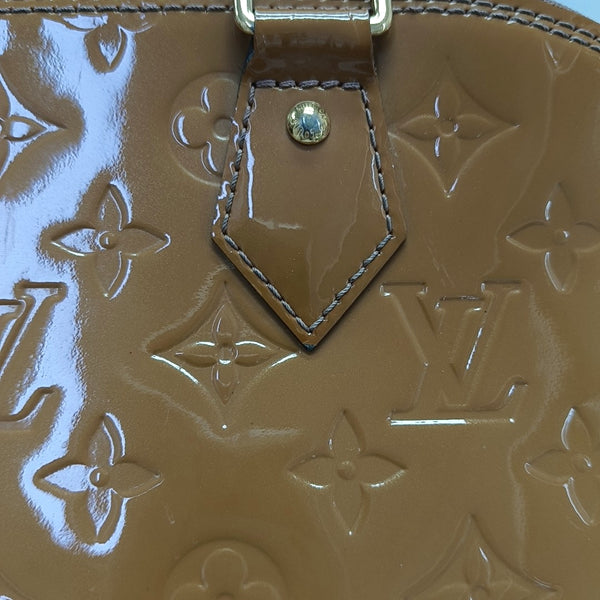 Authenticated pre-owned  Alma PM Patent Leather Beige - Top Handle Bag at Looply