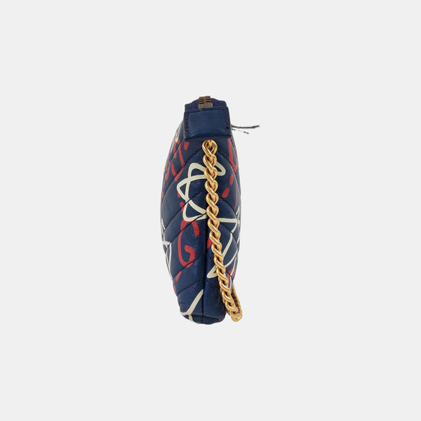 Authenticated pre-owned  GG Marmont Calfskin Blue - Shoulder Bag at Looply
