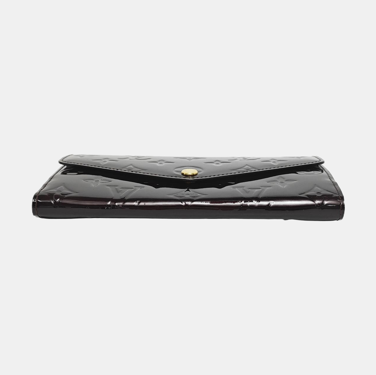 Authenticated pre-owned  LV × TM Sarah Patent Leather Burgundy - Clutch at Looply