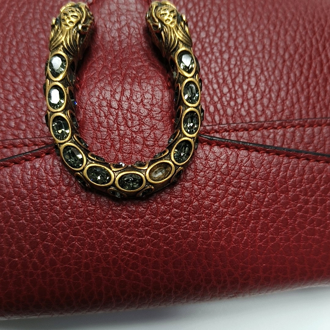 Authenticated pre-owned  Dionysus Super Mini Calfskin Red - Shoulder Bag at Looply