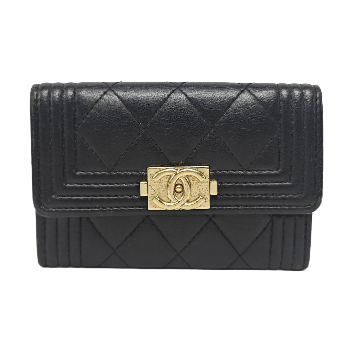 BOY CHANEL Quilted Lambskin Black - Image 1