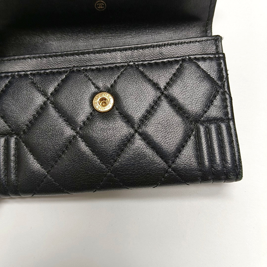 BOY CHANEL Quilted Lambskin Black - Image 11