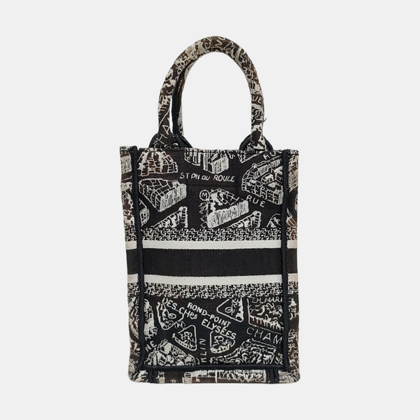 Book Tote Mini Canvas Black - Image 5