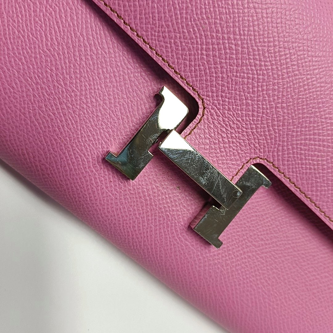 Authenticated pre-owned  Constance Epsom Pink - Shoulder Bag at Looply