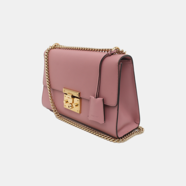 Authenticated pre-owned  Padlock Small Calfskin Pink - Crossbody Bag at Looply