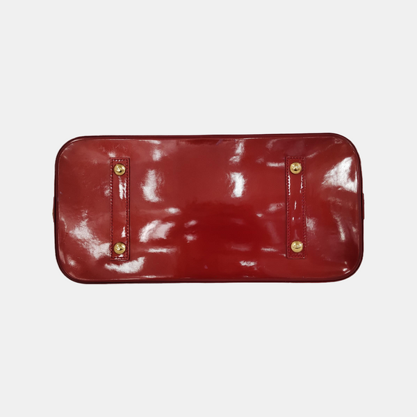 Authenticated pre-owned  Alma GM Patent Leather Red - Top Handle Bag at Looply