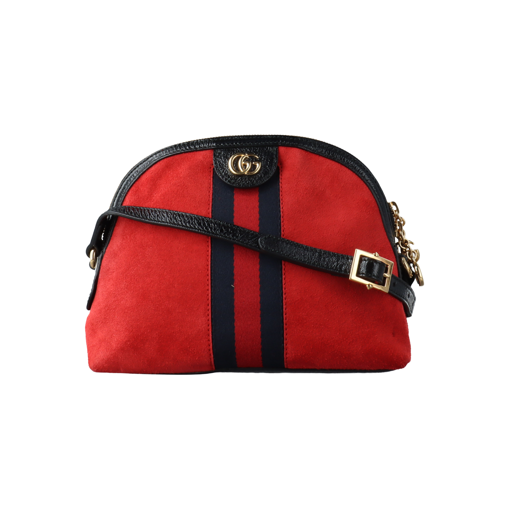 Authenticated pre-owned  Ophidia Small Suede Red - Handbags at Looply