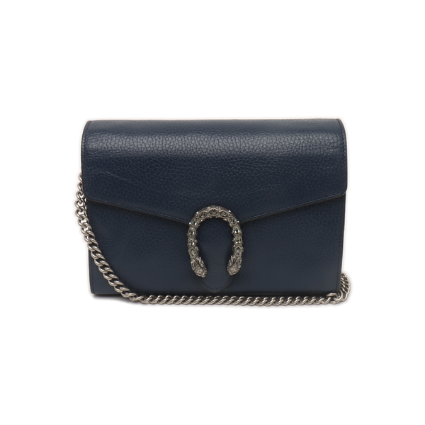 Authenticated pre-owned  Dionysus Super Mini Calfskin Blue - Shoulder Bag at Looply